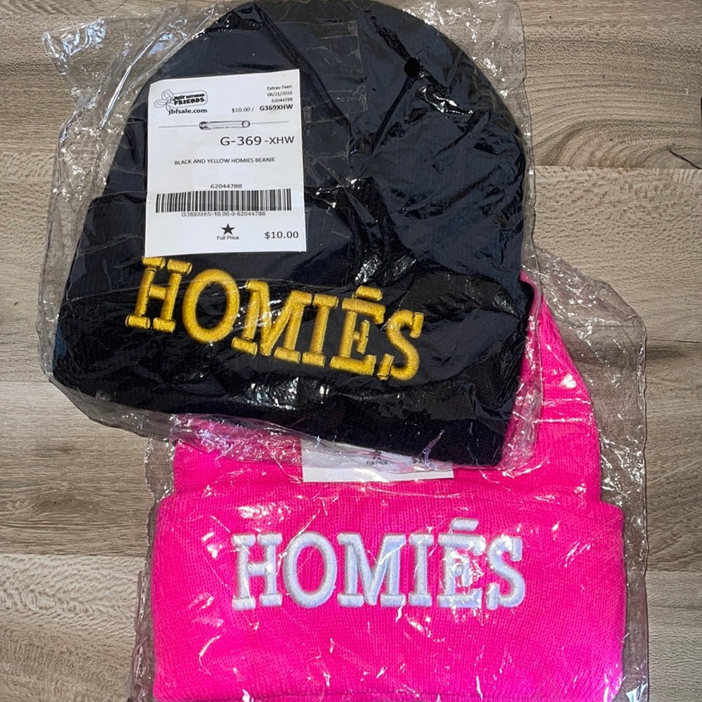 2HOMIES BEANIES - Pink & Black
